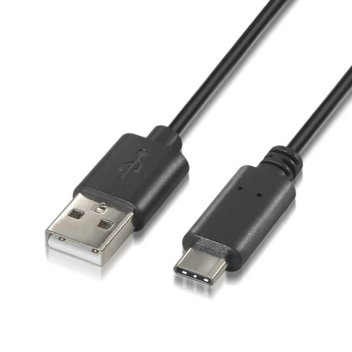 aisens cable usb 2.0 3a  usb-c/m-a/m negro 2.0m
