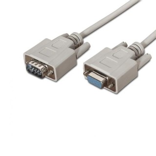 aisens cable serie rs232 db9/m-db9/h beige 1.8m