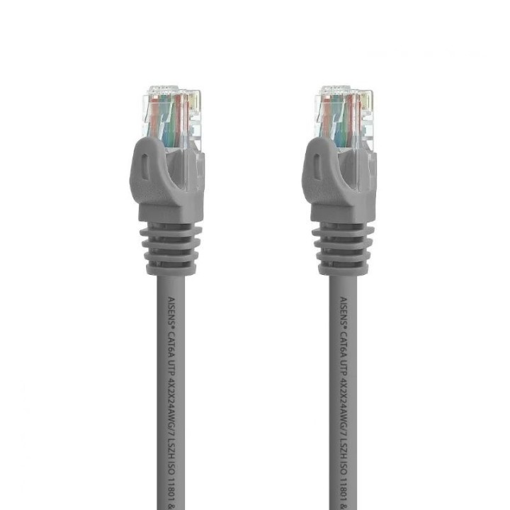 aisens latiguillo rj45 cat.6a utp gris 10m