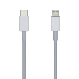 aisens cable lightning-m a usb-c 2.0-m blanco 2.0m