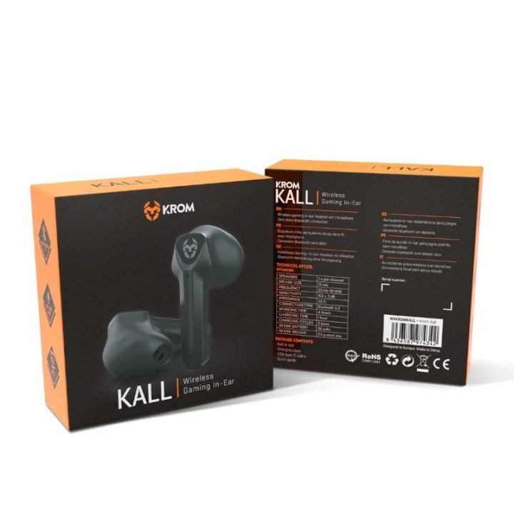 krom kall auricular in-ear gaming wireless