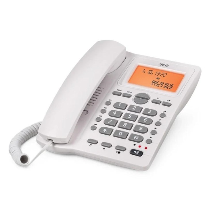 spc 3612b telefono office id 2 lcd blanco