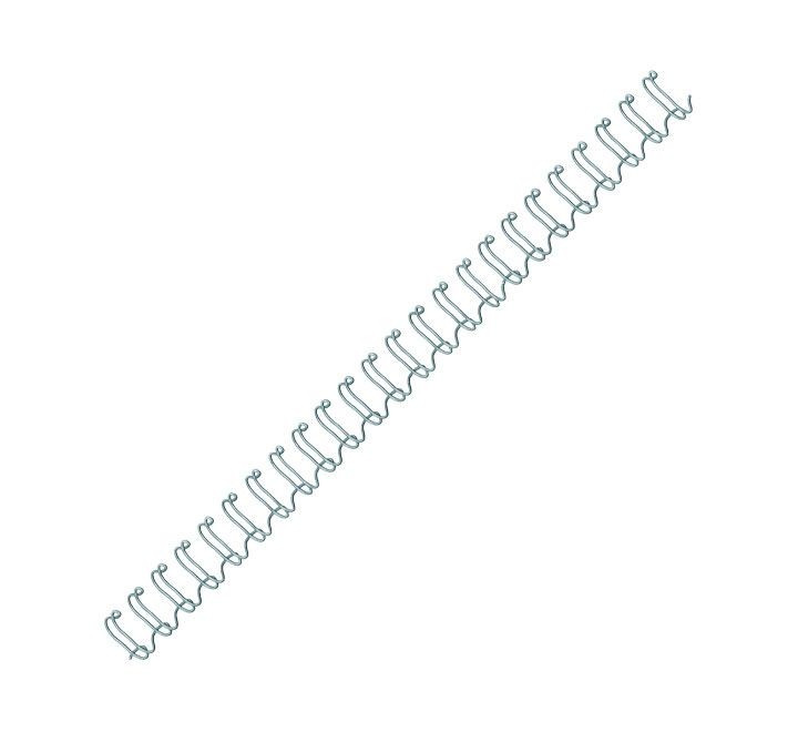 pack 100 wires fellowes met. 10mm plata