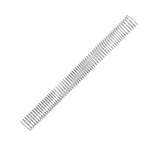 pack 50 espirales fellowes met. plata 30mm