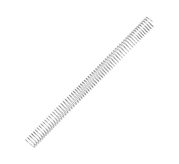 pack 100 espirales fellowes met. plata 22mm