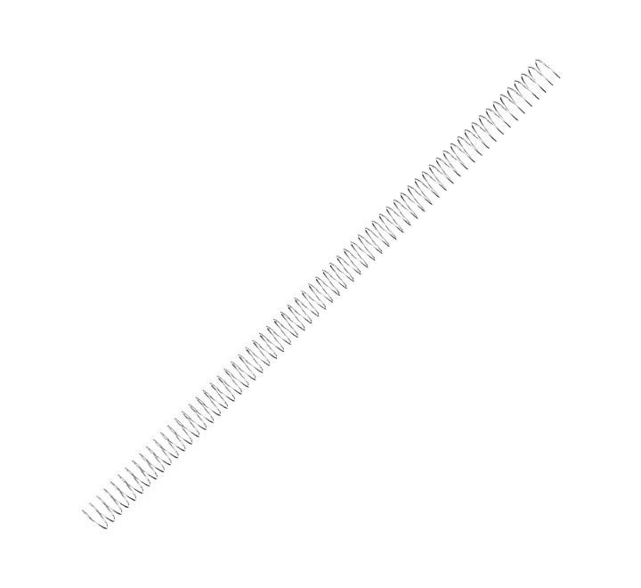 pack 100 espirales fellowes met. plata 14mm