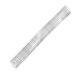 pack 25 espirales fellowes met. plata 40mm