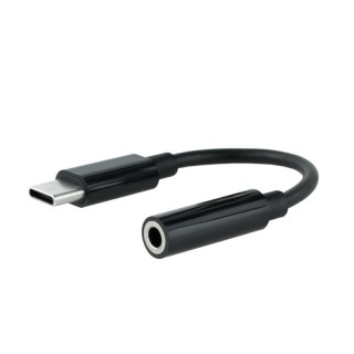 nanocable adaptador audio usb-c/m a jack/h, negro