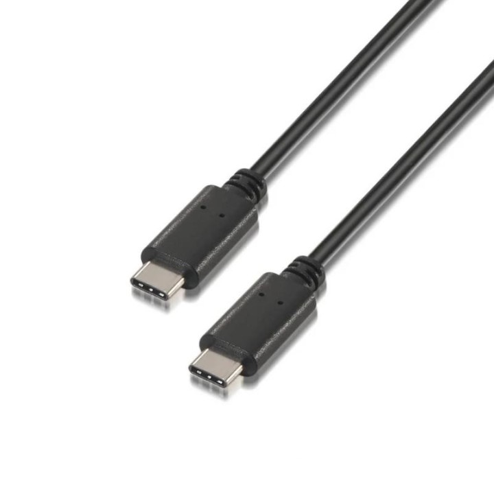 aisens  cable usb 2.0 3a c/m-c/m negro 2.0m