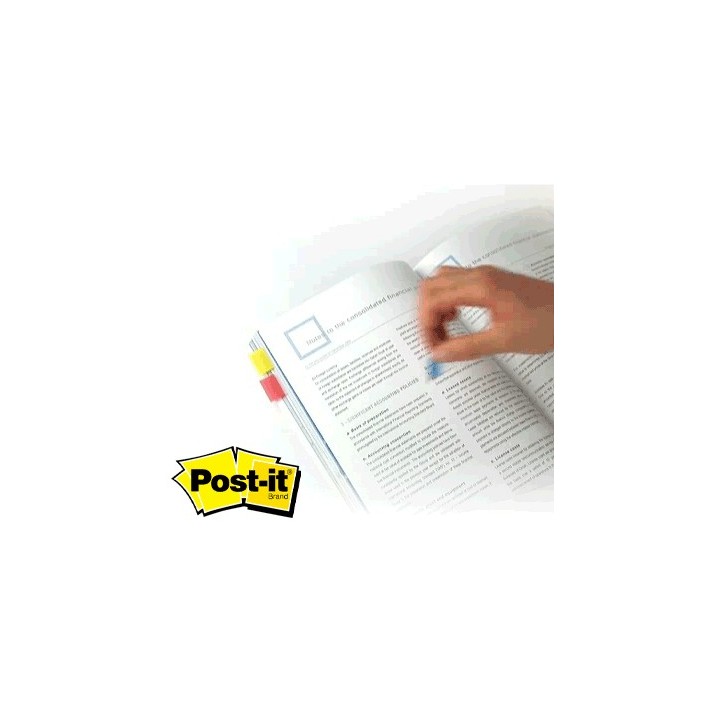 pack 3 disp. indices post-it rigidos med ros+ve+na