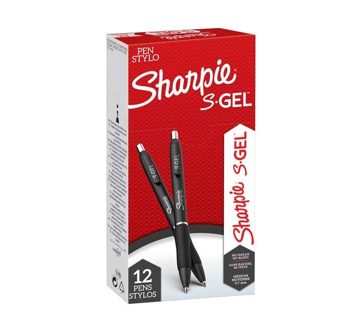 boligrafo retrac. sharpie gel 0.7mm negro