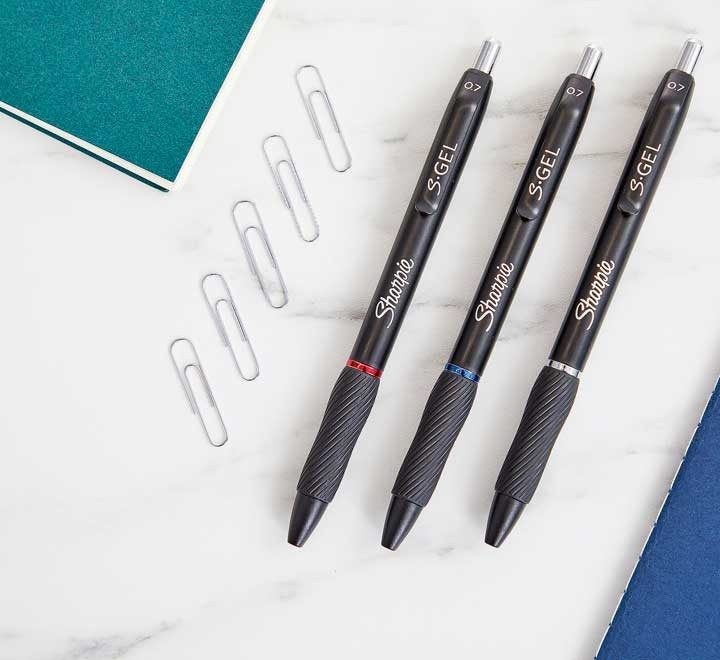 boligrafo retrac. sharpie gel 0.7mm rojo