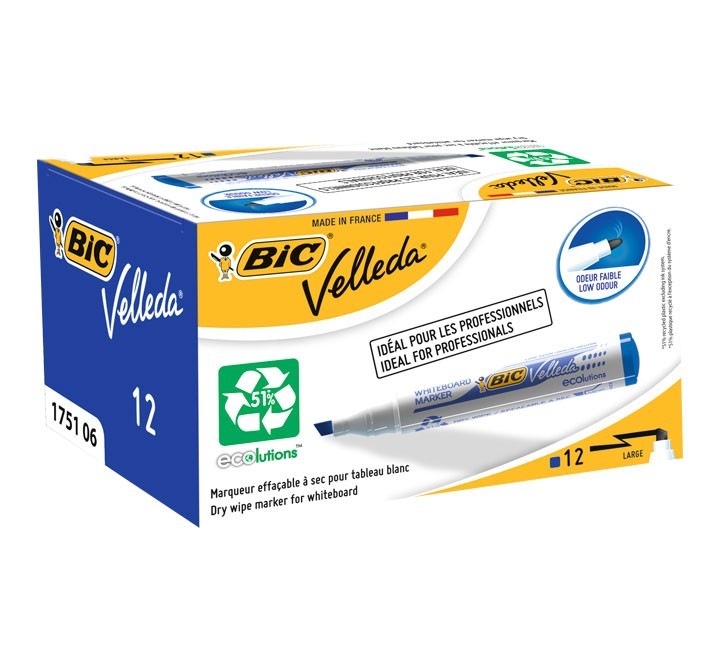 rotulad. piz blanca bic velleda 1751 azul