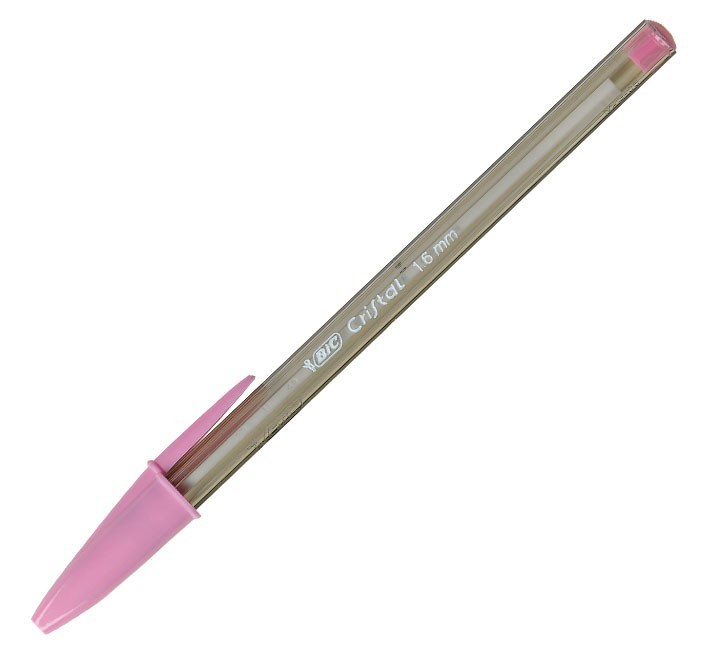 boligrafo bic cristal fun rosa 929056