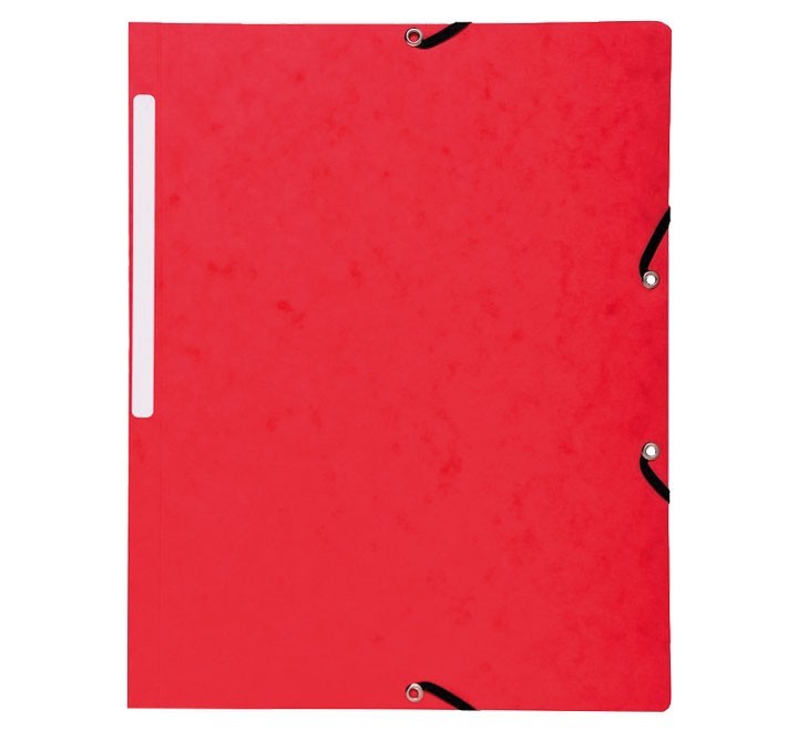 carpeta exacompta gomas sin solapas rojo