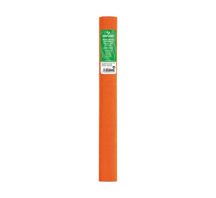 r. papel crepe canson 0.50x2.5m naranja