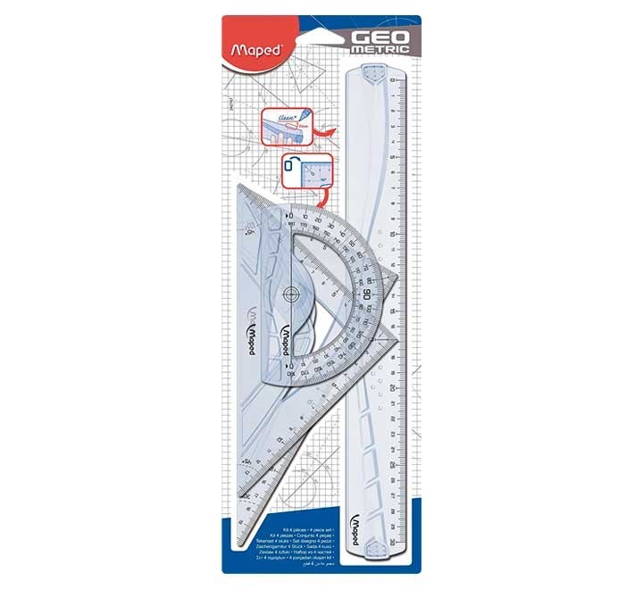 reglas maped maxi kit 4 piezas 242767