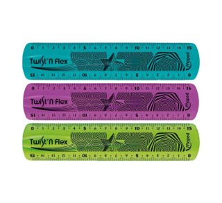regla maped twist flexible 15cm surtido 279110