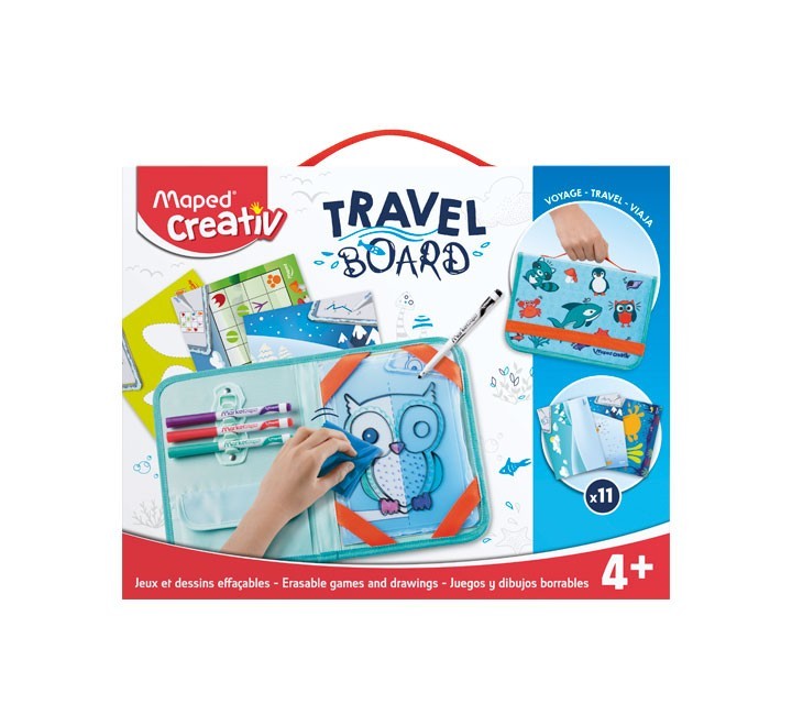set viaje maped creativ artist board animales