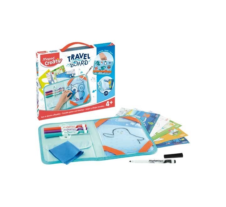 set viaje maped creativ artist board animales