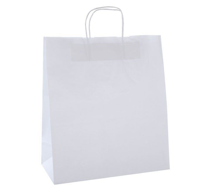 pack 50 bolsas kraft apli blanco 25x11x31 101649