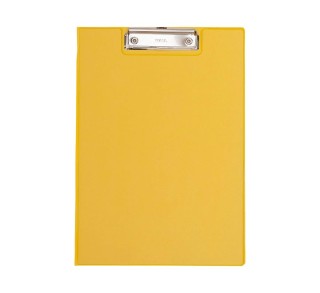 soporte maul c/tapa+pinza sup. a4 amarillo