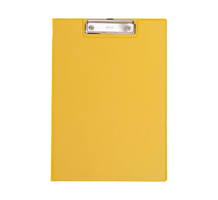 soporte maul c/tapa+pinza sup. a4 amarillo