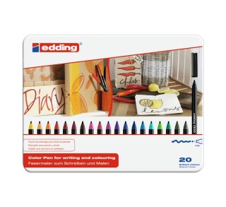 est. 20 rotulad. edding 1300 pta red 2mm stdo