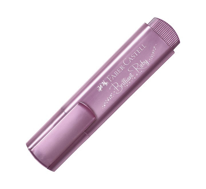 fluor faber castell textliner 1546 metal rubi