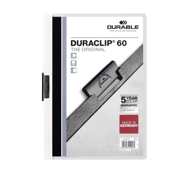 carp pinza durable duraclip 60h a4 blanco