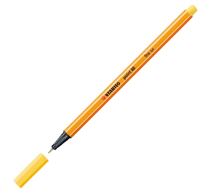 rotulador stabilo point 88 0.4mm amarillo