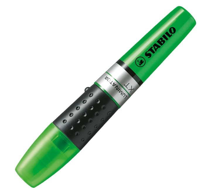 marcador fluor. stabilo luminator verde