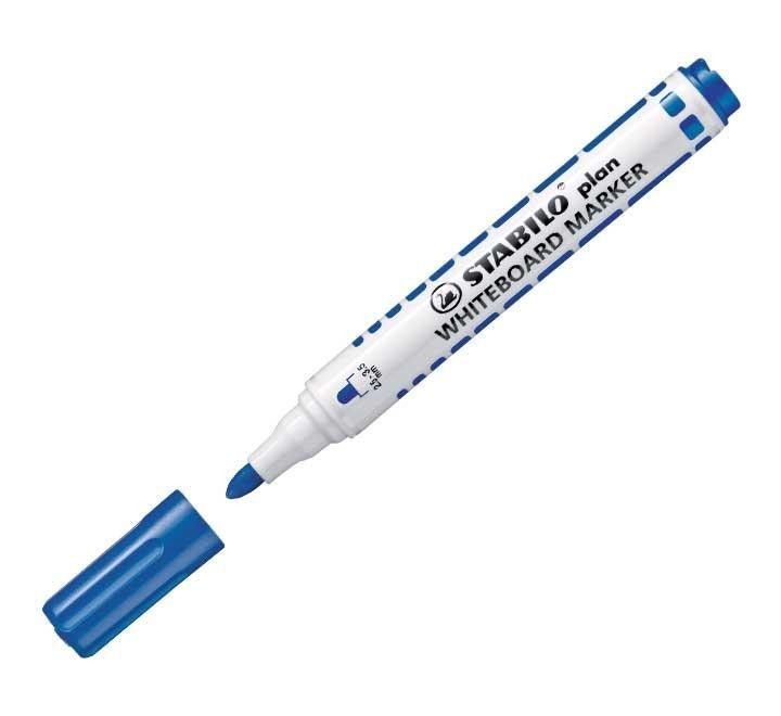 marc. pizarra blanca stabilo plan azul 64141