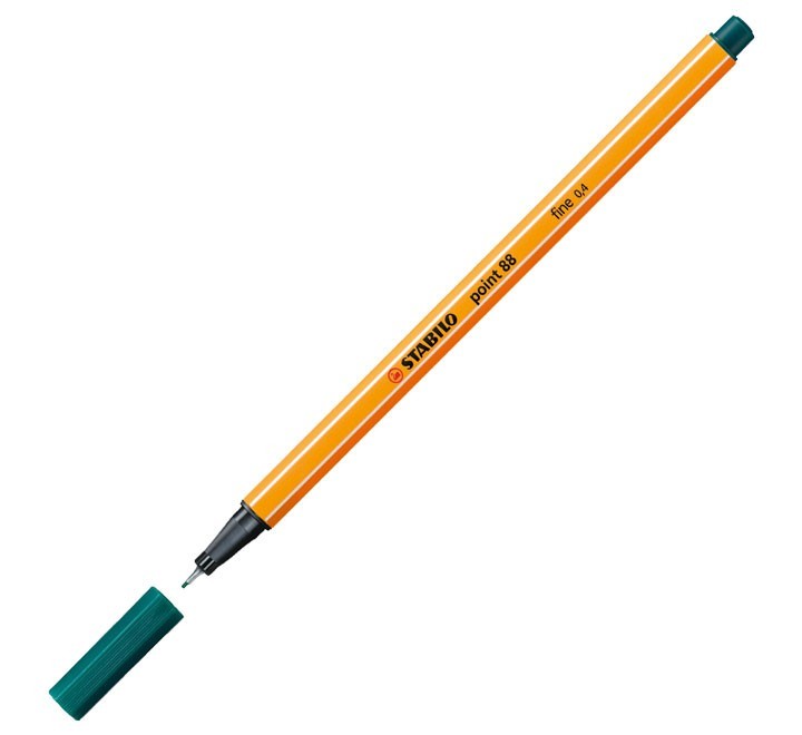 rotulador stabilo point 88 0.4mm verde pino