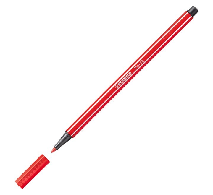 rotulador stabilo pen 68 1mm rojo carmin 68/48