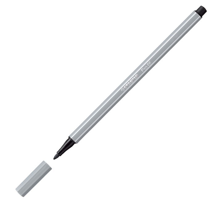 rotulador stabilo pen 68 1mm gris medio 68/95
