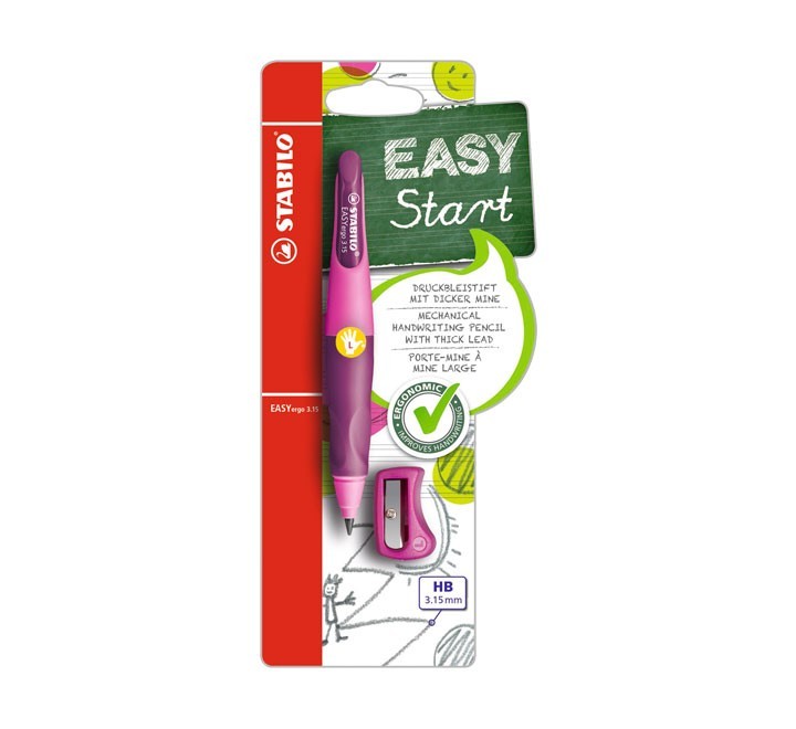 stabilo portaminas easyergo rosa+afilalap b-468643