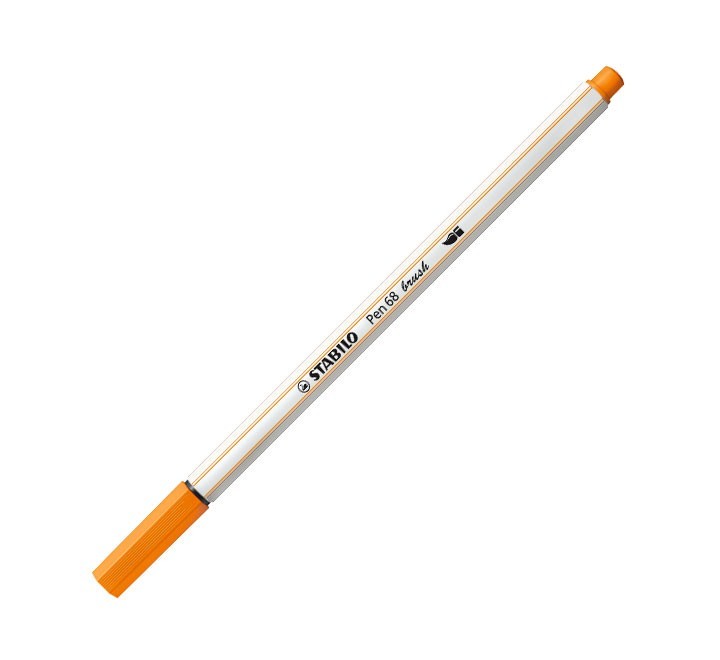 rotulador stabilo pen 68 brush 54 naranja
