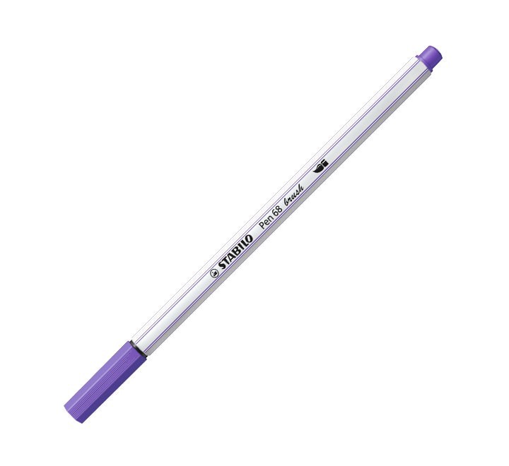 rotulador stabilo pen 68 brush 55 violeta
