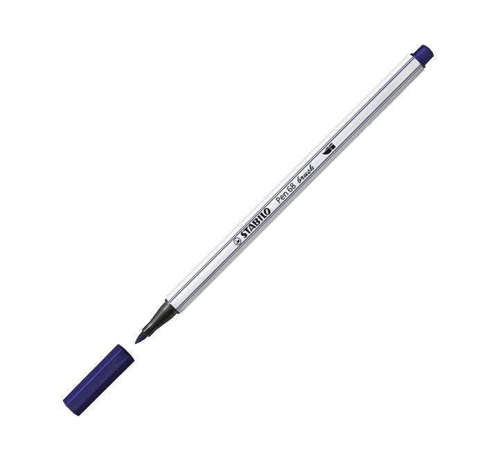 rotulador stabilo pen 68 brush 22 azul prusia