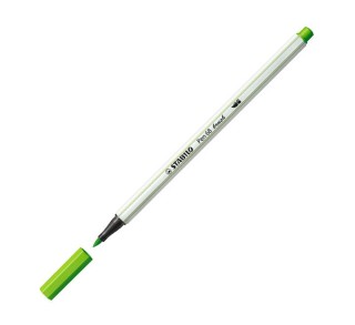 rotulador stabilo pen 68 brush 43 verde hoja