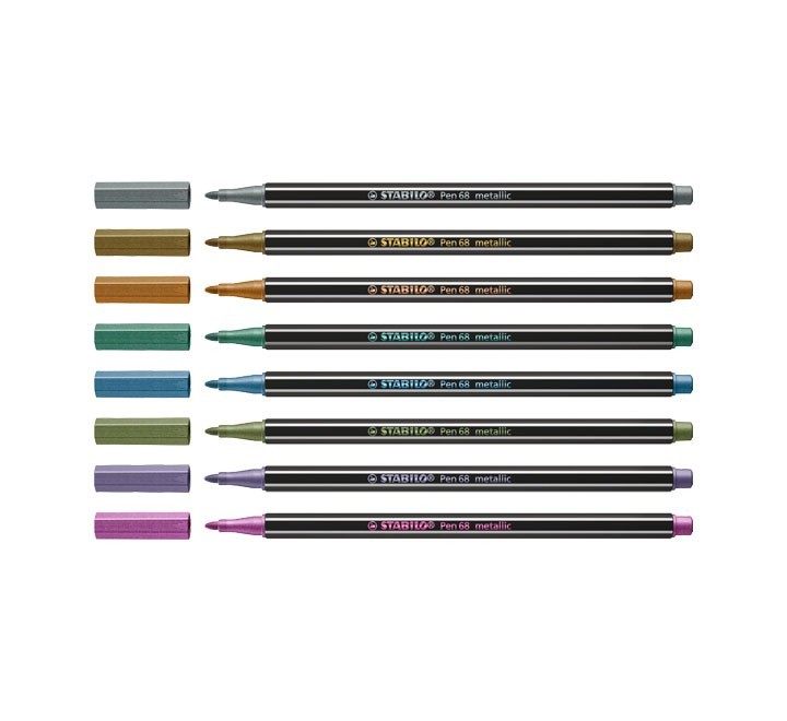est. 8 rotulad stabilo pen 68 metallic stdo
