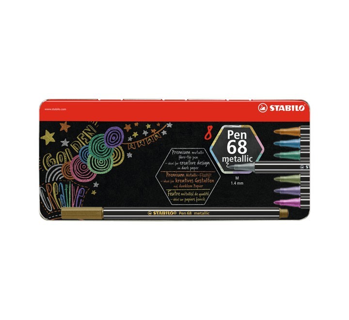 c. metal 8 rotu. stabilo pen 68 metallic stdo
