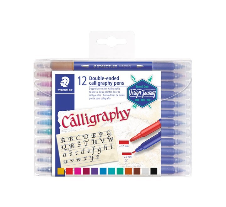 est. 12 rotu. staedtler calligraph duo 3005 stdo