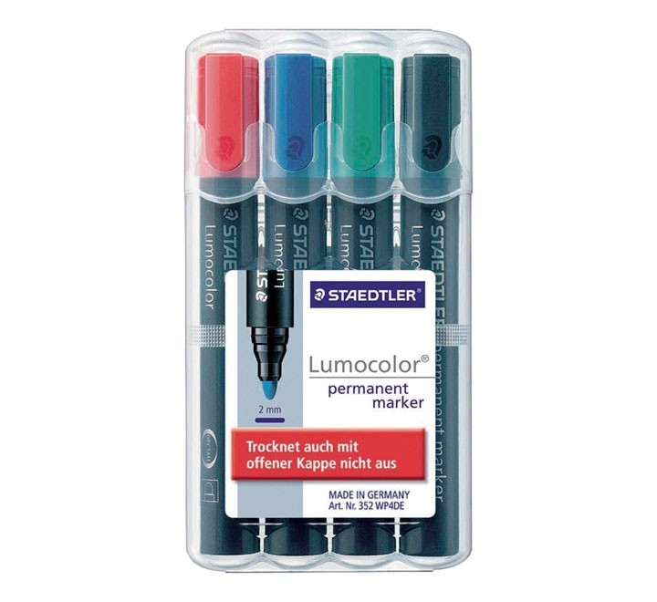 est. 4 marcad. perm staedtler lumocolor stdo