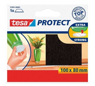 fieltro antirasgunos tesa cuad 100mmx80mm marr