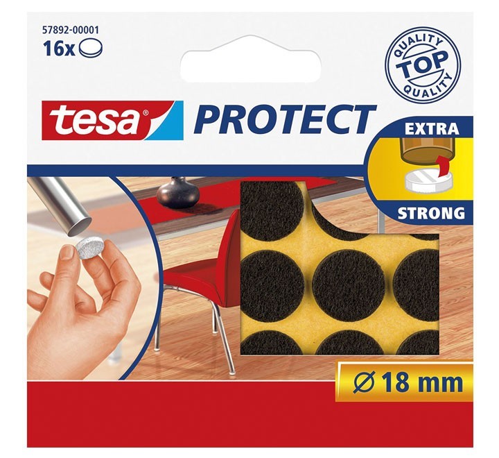 bl. 16u fieltro antirasguno tesa marron Ã¸18mm