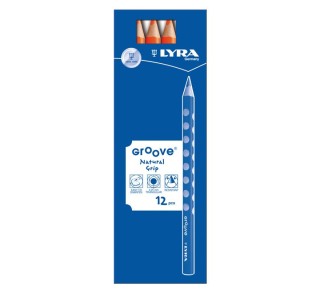 c.12 lapices lyra groove 3810013 naranja