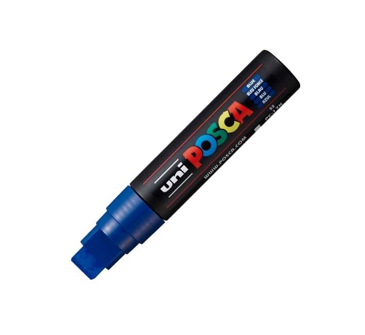 marcador uniball posca pc17k 15mm azul