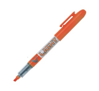 marcad. fluor pilot v-light naranja